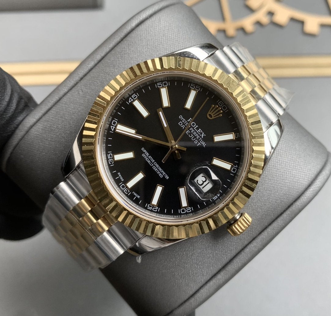 DATEJUST II 41MM TWO-TONE BLACK DIAL