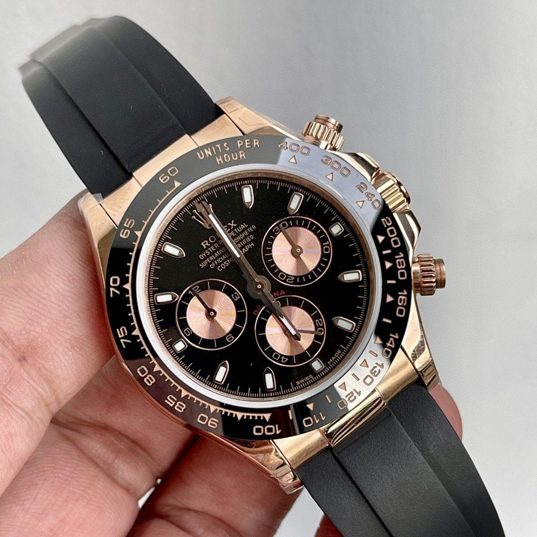 DAYTONA ROSE GOLD CASE CERAMIC BLACK DIAL