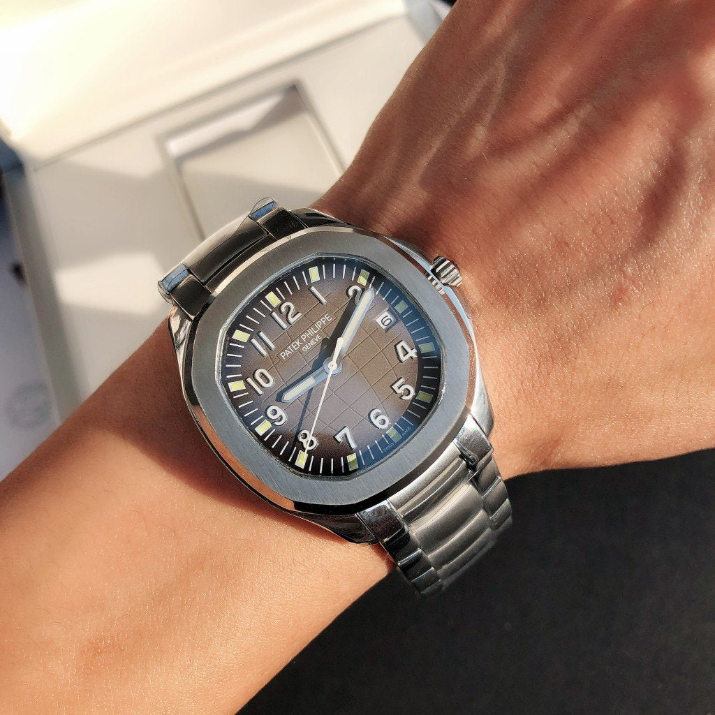 AQUANAUT STAINLESS STEEL BROWN DIAL