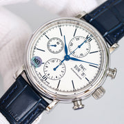 PILOT DAY-DATE CHRONOGRAPH 42MM STEEL CASE WHITE DIAL