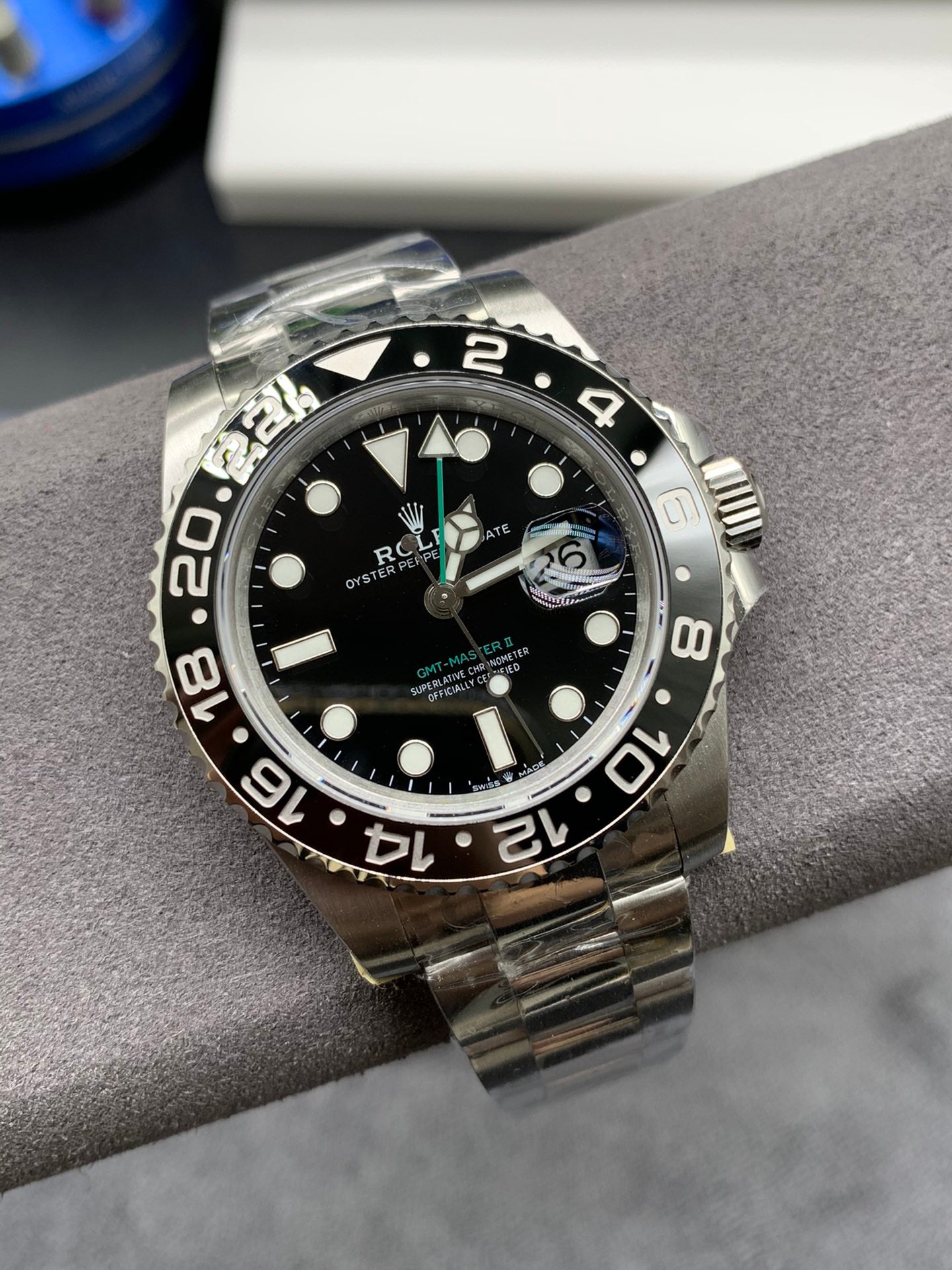 GMT-MASTER II CUSTOM BLACK BEZEL BLACK DIAL
