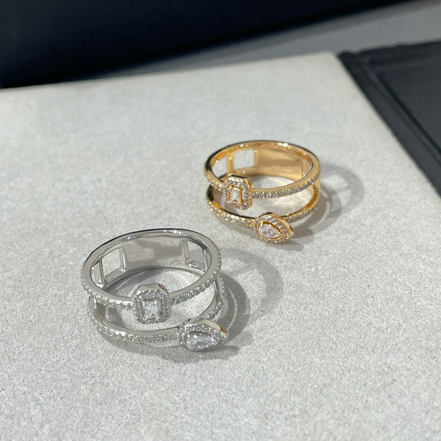 MY TWIN DOUBLE ROW RING