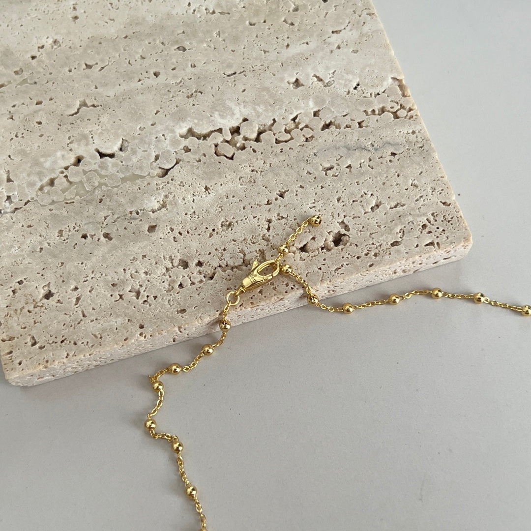 GG BALL CHAIN GOLD NECKLACE
