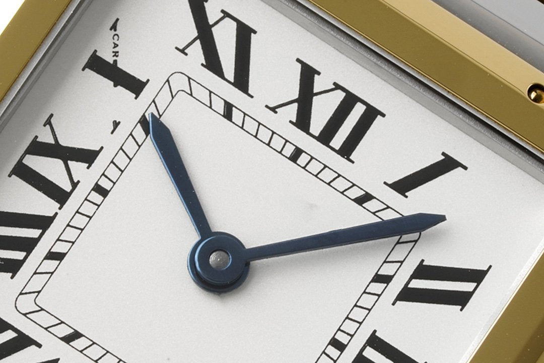 PANTHERE 27MM GOLD SILVER CASE WHITE DIAL