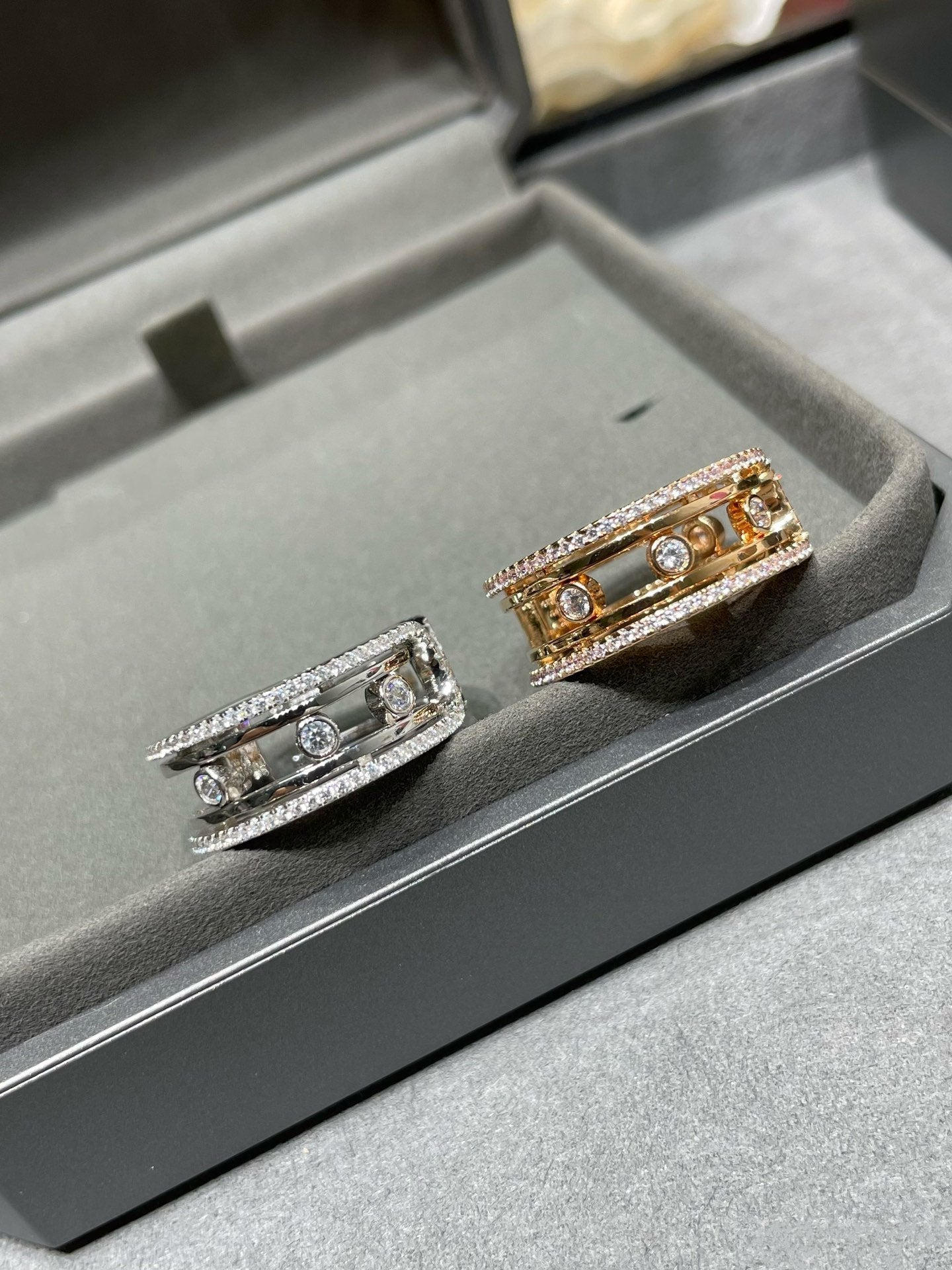 MOVE 10TH DIAMOND OPEN RING