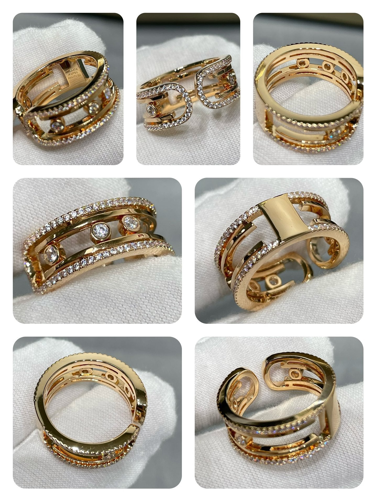 MOVE 10TH DIAMOND OPEN RING