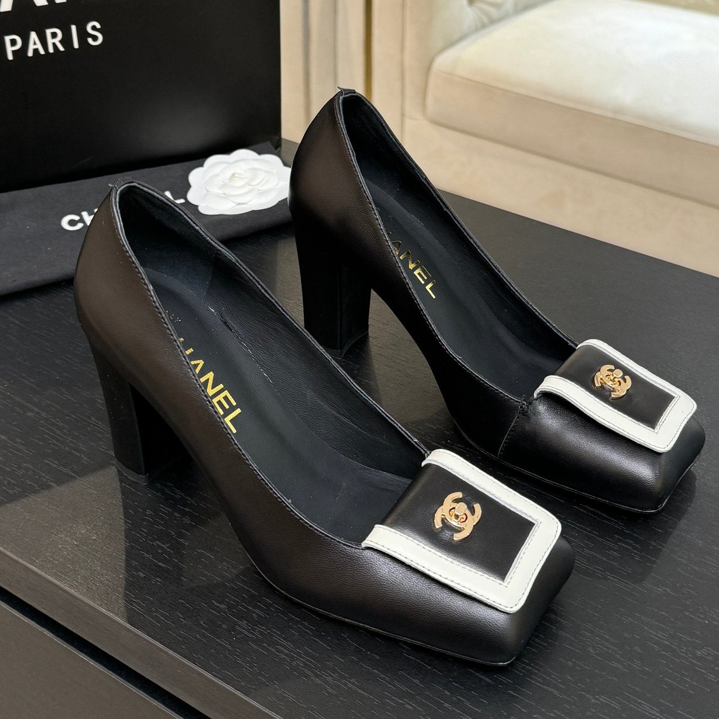 Chanel 2026 Pump Black Lambskin 653536