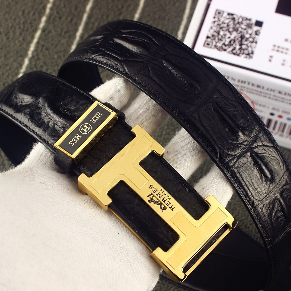 HM Original Belt 38mm Black Epsom Gold  Buckle 620266