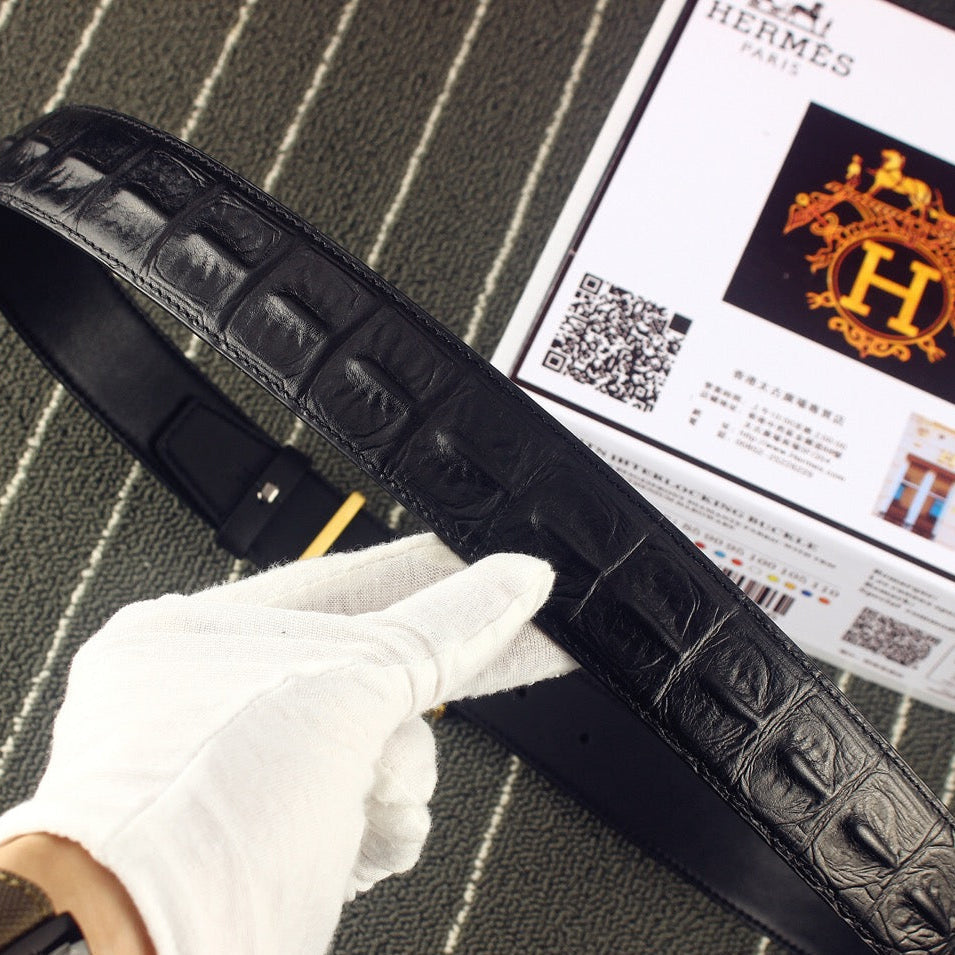 HM Original Belt 38mm Black Epsom Gold  Buckle 620266