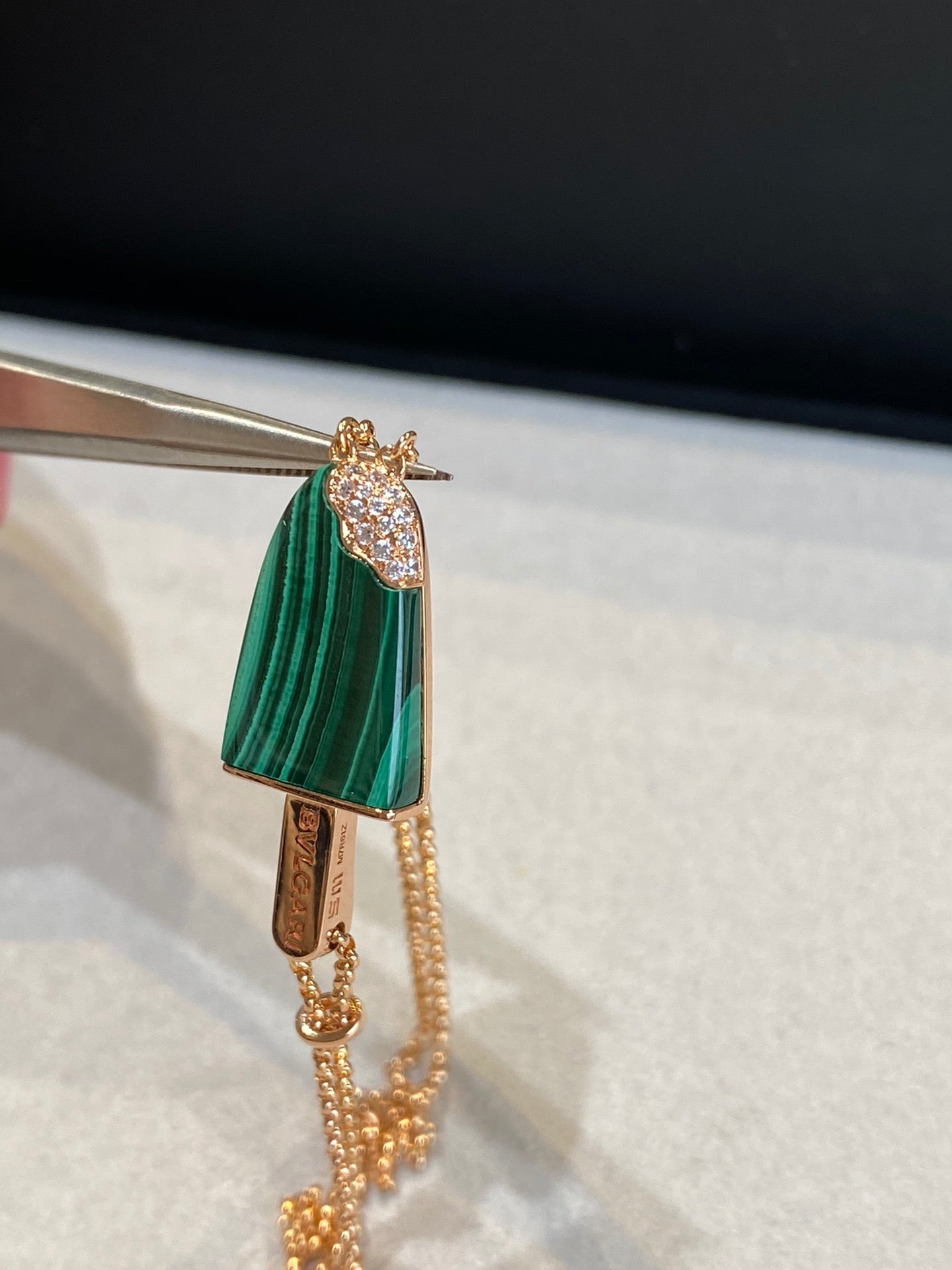 BVL ICE CREAM BAR MALACHITE BRACELET