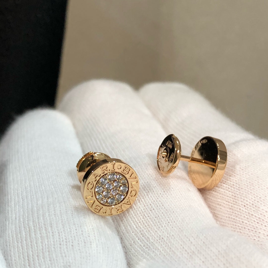 BVL EARRINGS CLUSTER PINK GOLD DIAMOND