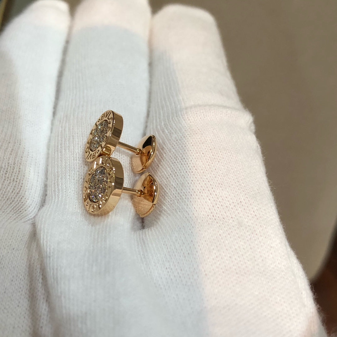 BVL EARRINGS CLUSTER PINK GOLD DIAMOND