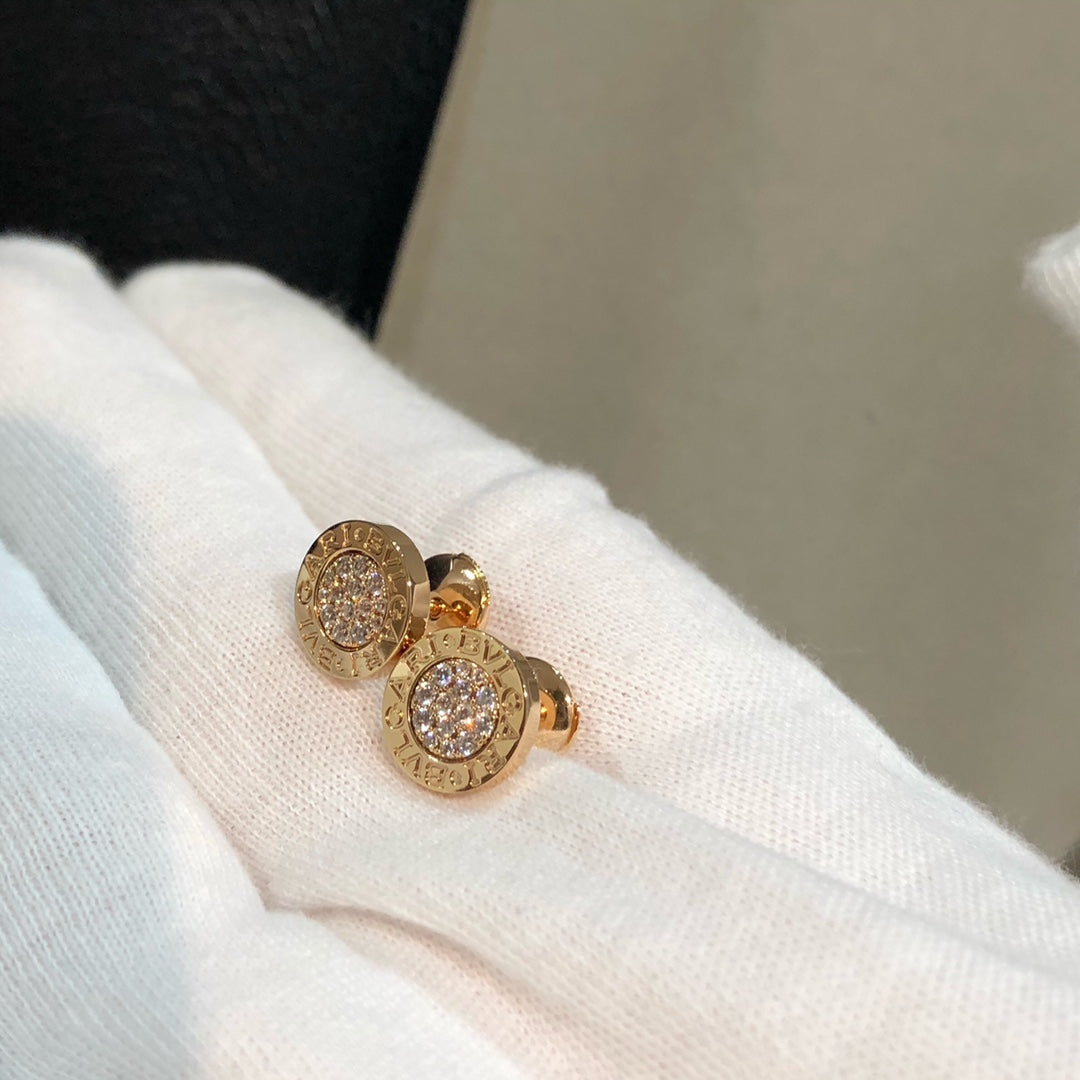 BVL EARRINGS CLUSTER PINK GOLD DIAMOND