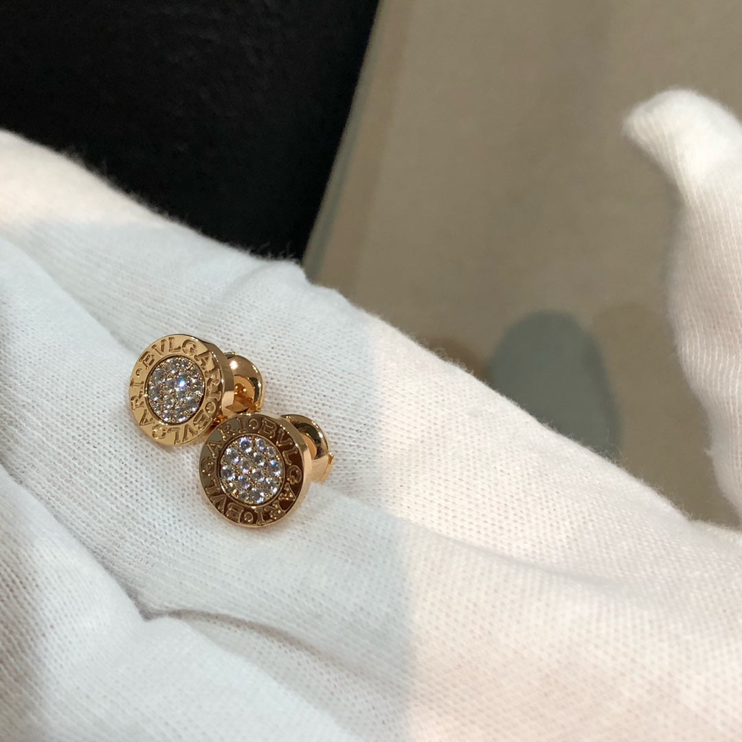 BVL EARRINGS CLUSTER PINK GOLD DIAMOND