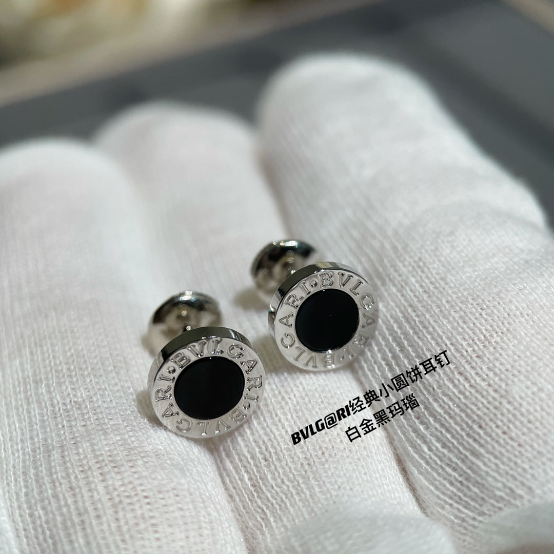 BVL EARRINGS CLUSTER BLACK GOLD PINK