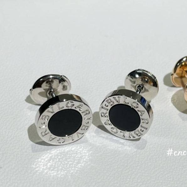 BVL EARRINGS CLUSTER BLACK GOLD PINK