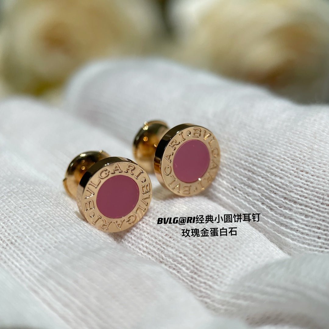 BVL EARRINGS CLUSTER PINK MOP