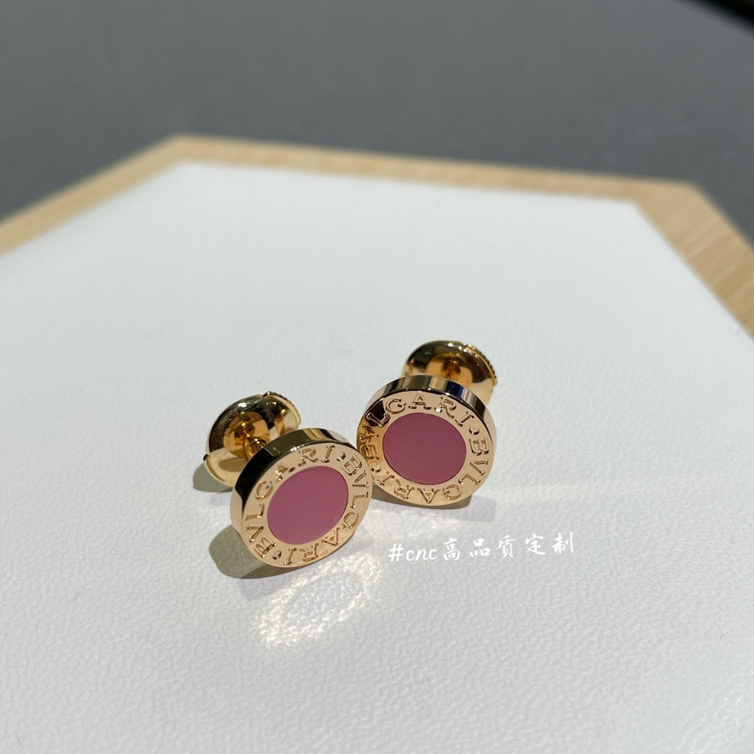 BVL EARRINGS CLUSTER PINK MOP