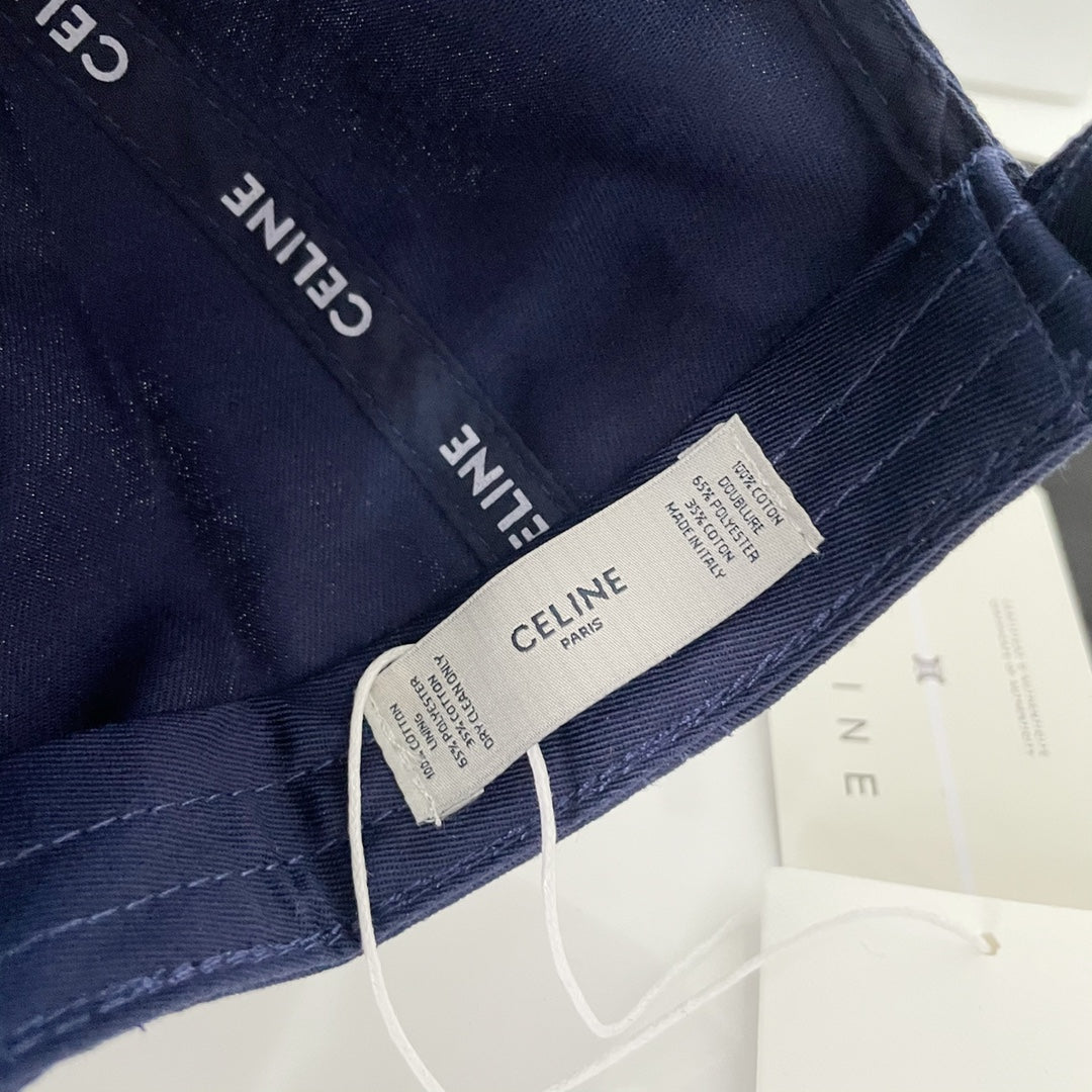 Celin Cap Navy Blue Cotton Twill Fabric 210449