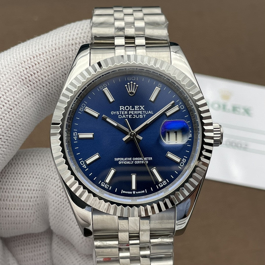 Rolex Datejust 41mm Silver Blue Dial 1