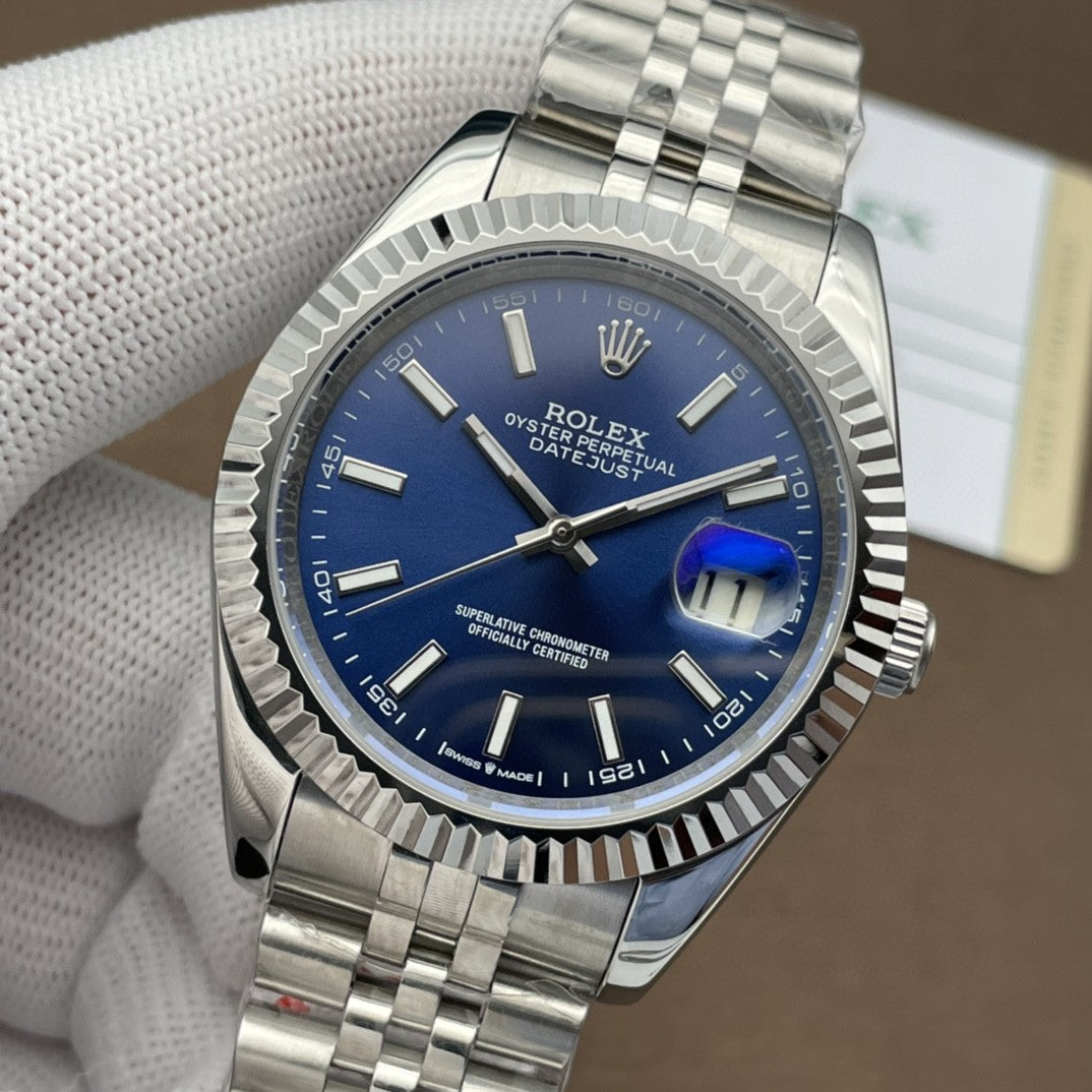 Rolex Datejust 41mm Silver Blue Dial 1