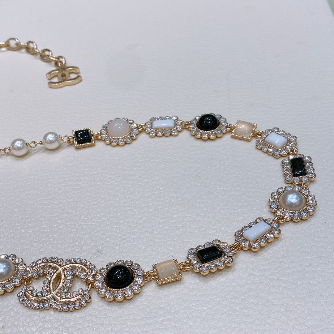 Chanel 2026 Pearls Crystals Chain Belt 206280