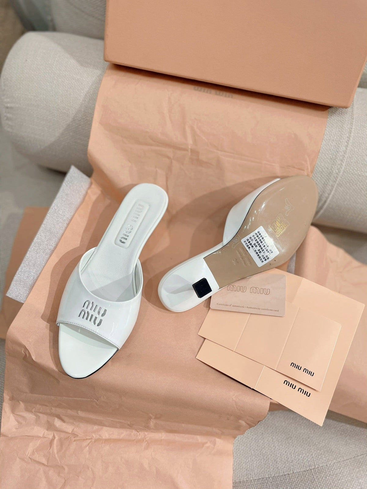 Miu Miu 2026 Sandals 45mm Patent Leather 155493