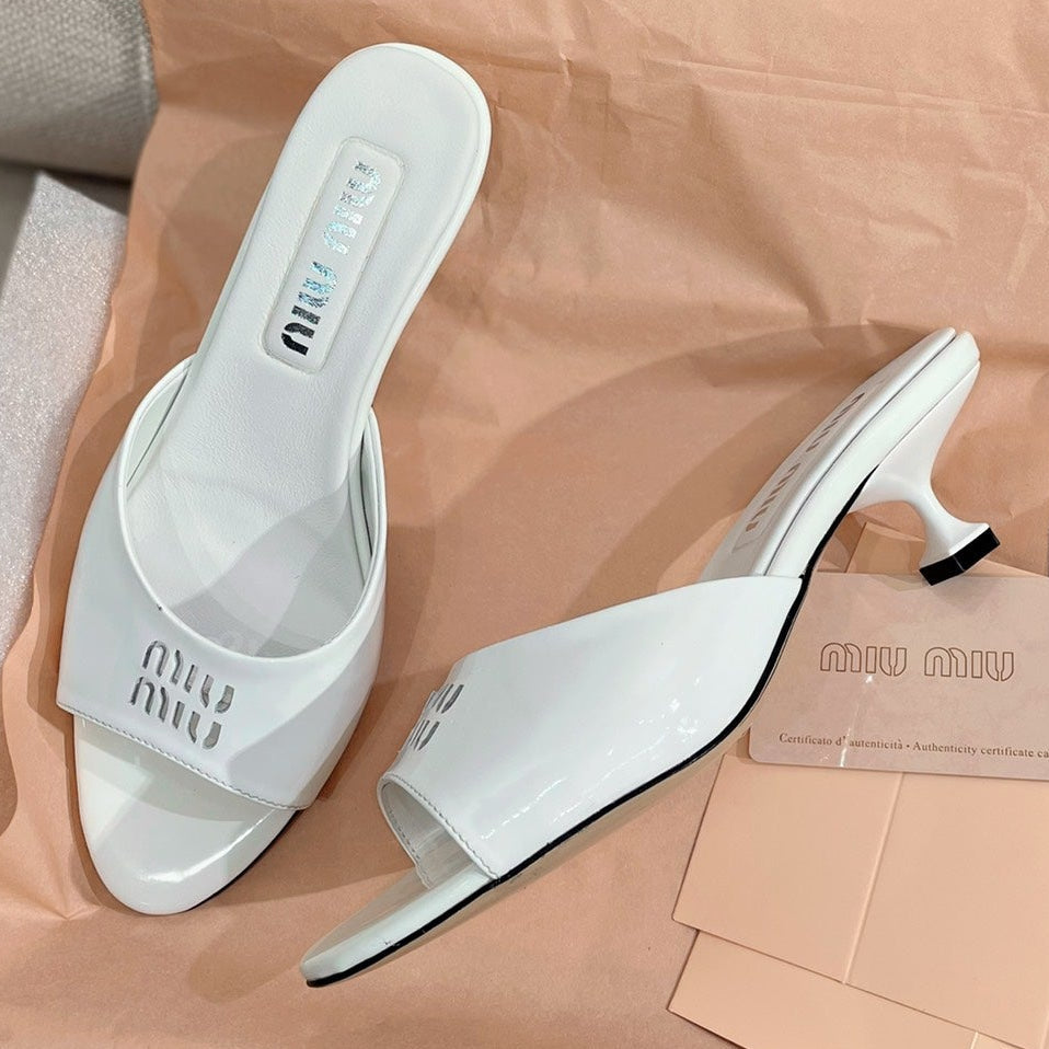 Miu Miu 2026 Sandals 45mm Patent Leather 155493