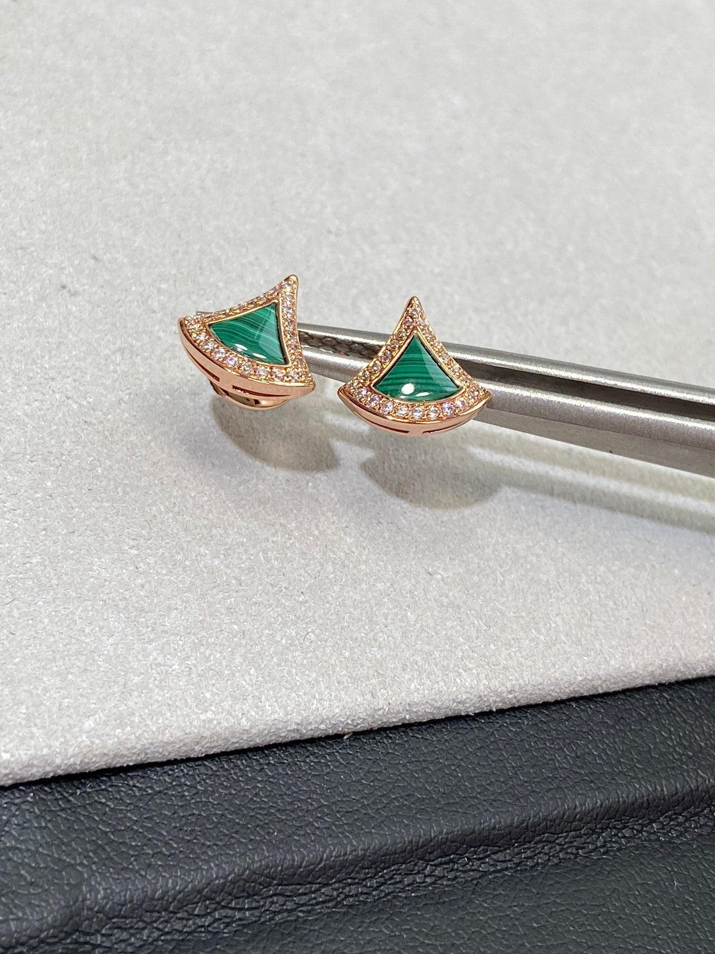 DIVAS DREAM EARRINGS PINK GOLD DIAMOND