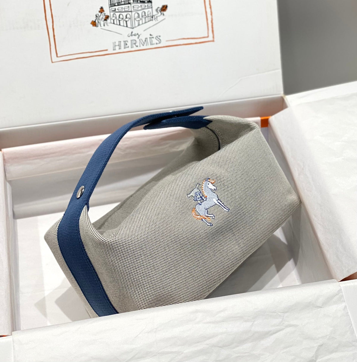 High-end Hermes 2026 Bride-a-Brac Case 25cm Canvas 3
