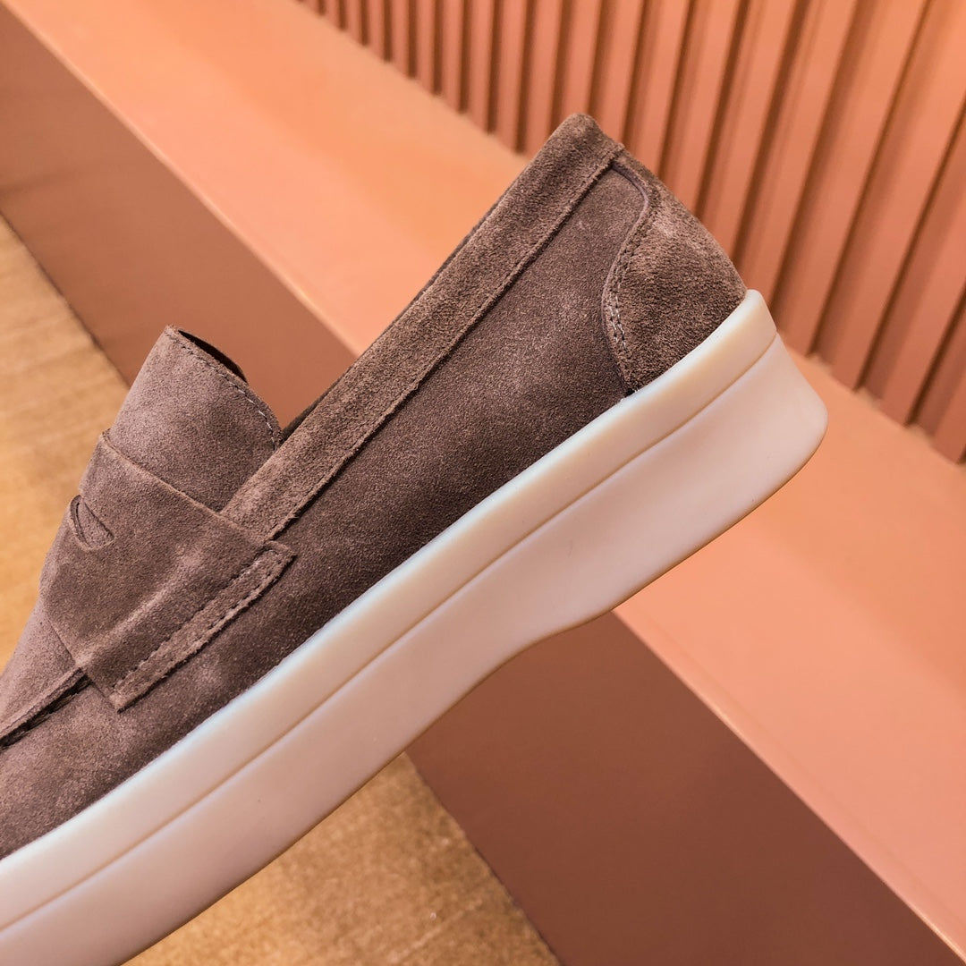 LP RETRO SUMMER WALK LOAFERS CARAMEL SUEDE