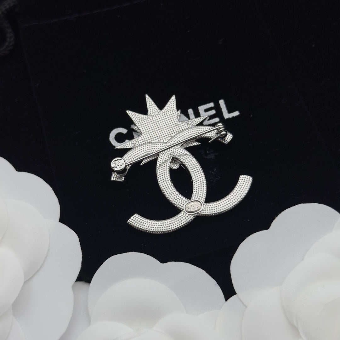 CC Brooch Silver 179446