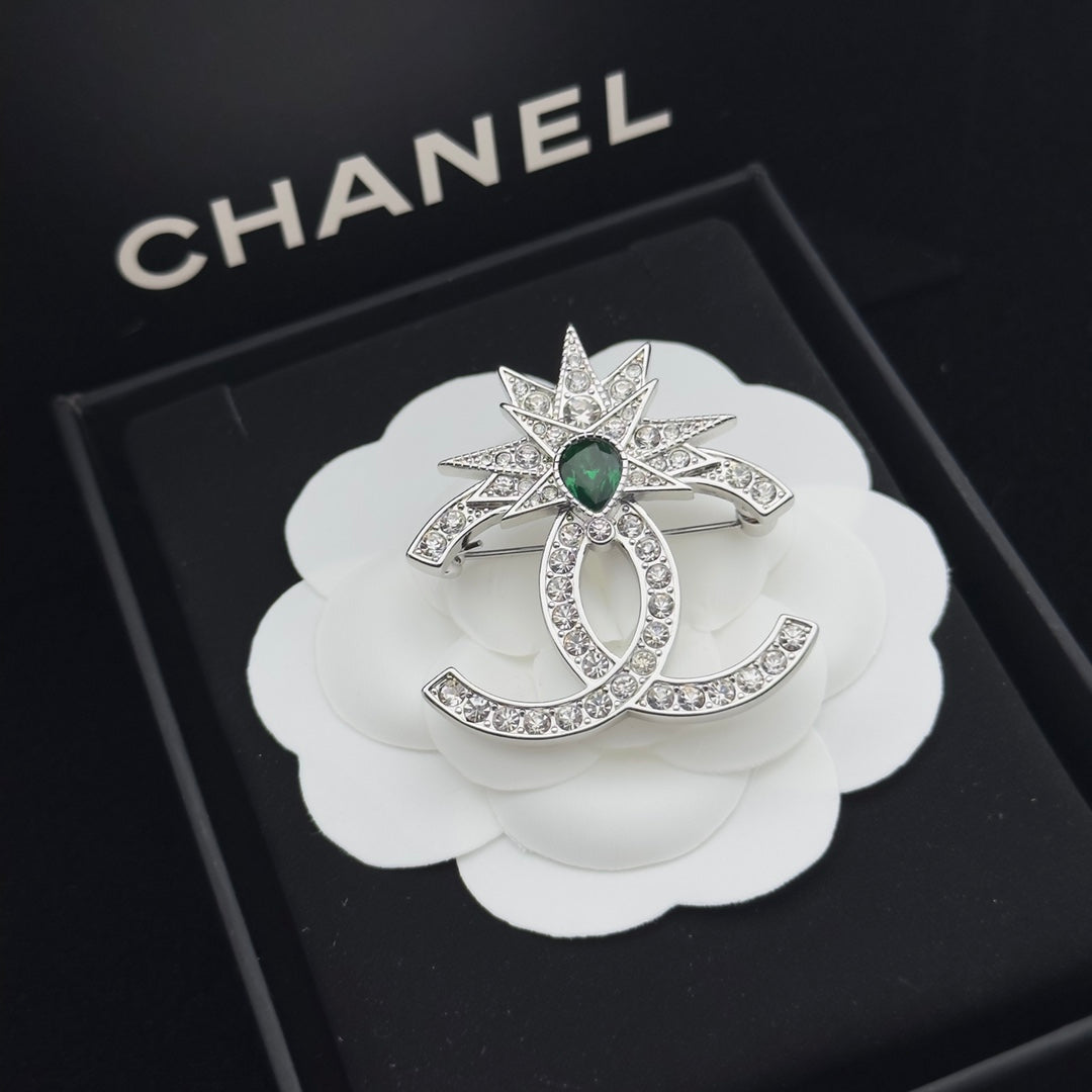 CC Brooch Silver 179446