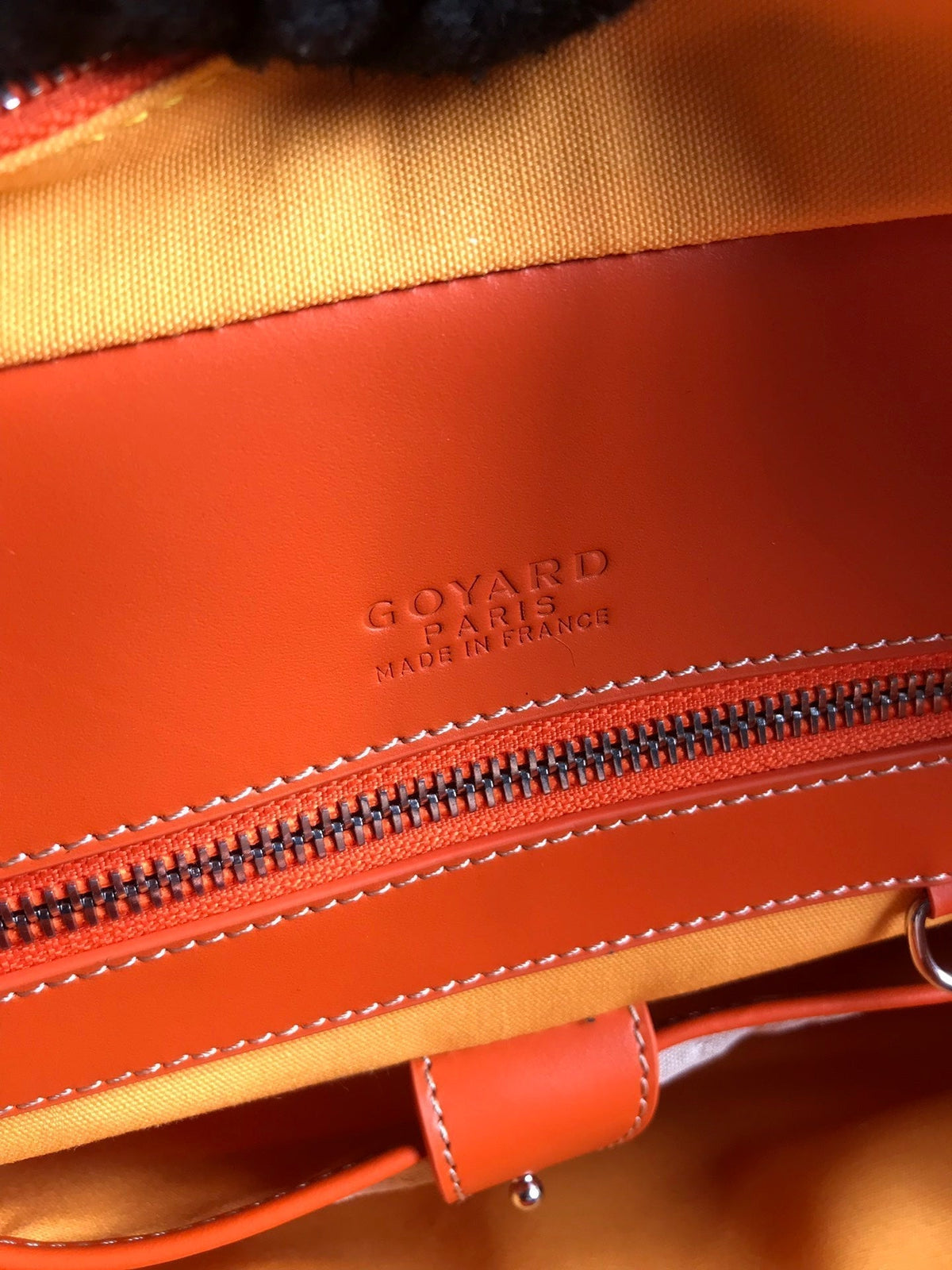 AMBASSADE DOCUMENT CASE 35 IN ORANGE GOYARDINE CANVAS