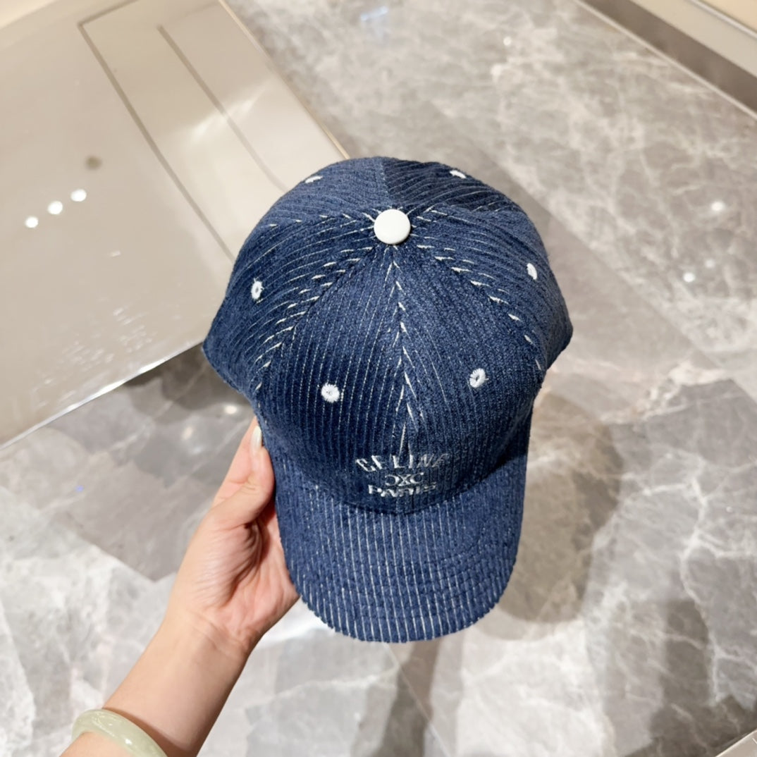 Celin Cap Blue Cotton Fabric 210414