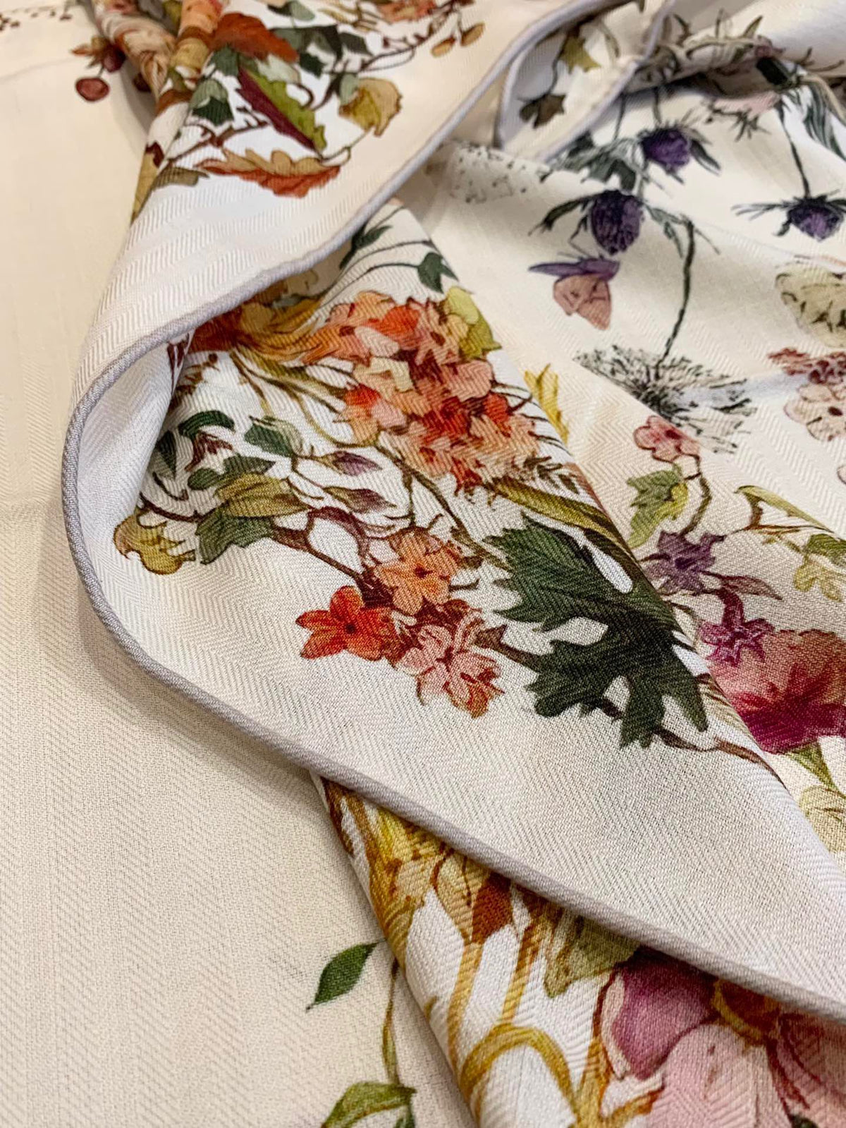 Dior 2026 Libellules Scarf 140cm Colorful Silk And Cashmere 183315