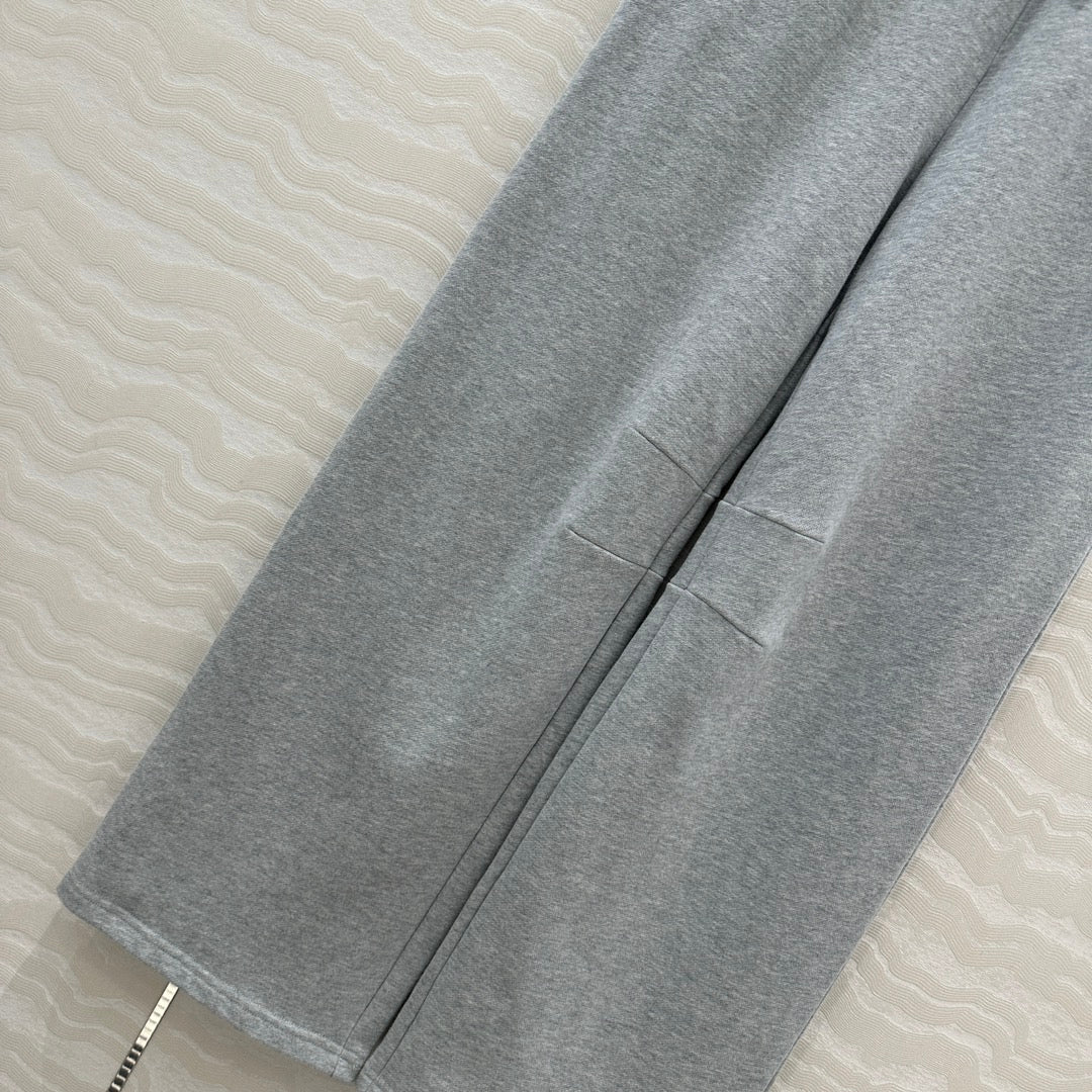 Miu Miu Fake Two-piece Pant Blue Gray Cotton