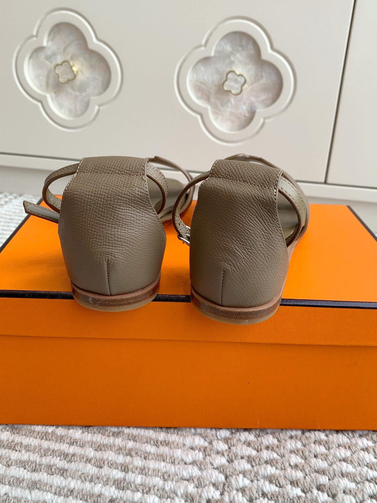 HM 25 Santorini Etoupe Epsom Leather Calfskin