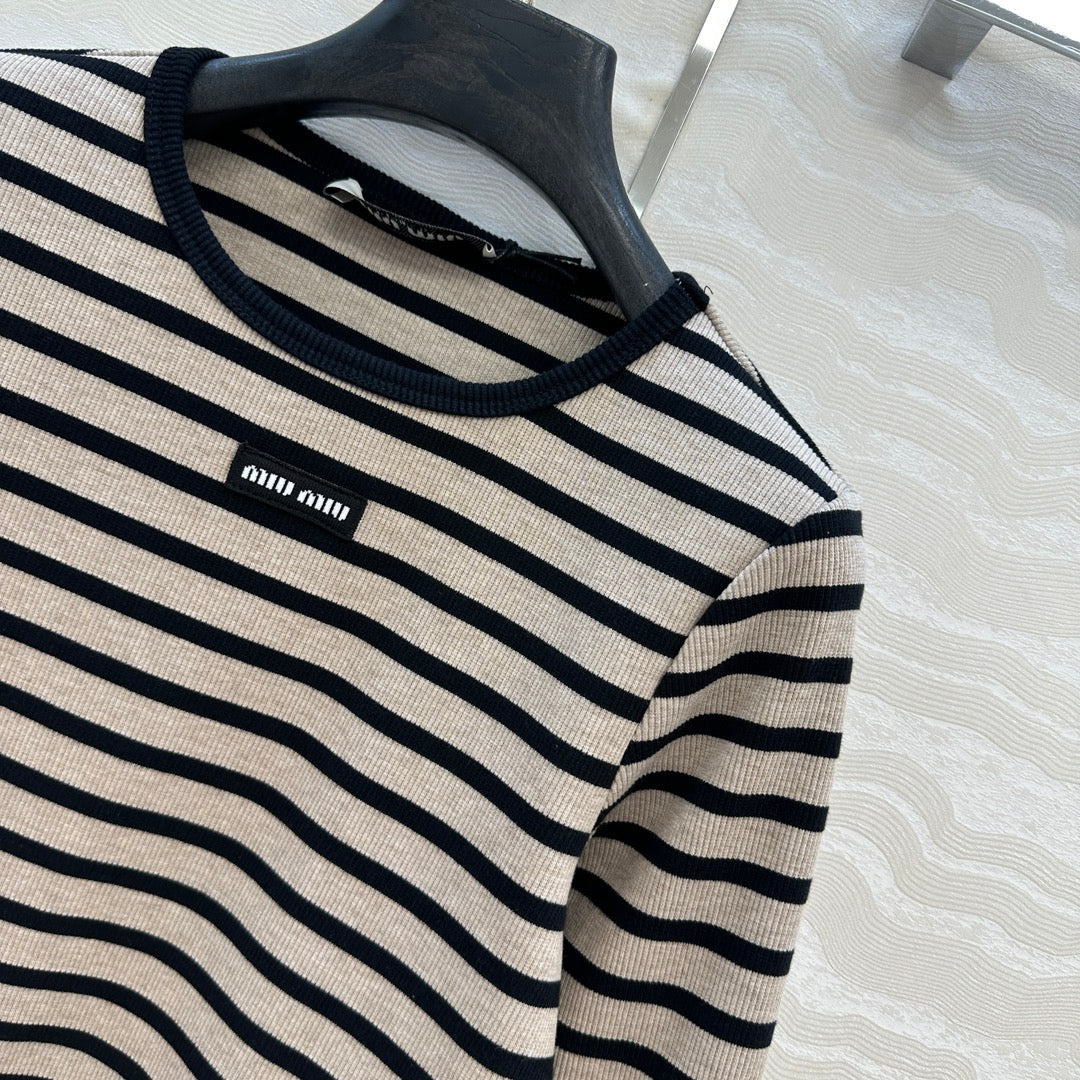 Miu Miu 25 Sweater Stripes Cotton