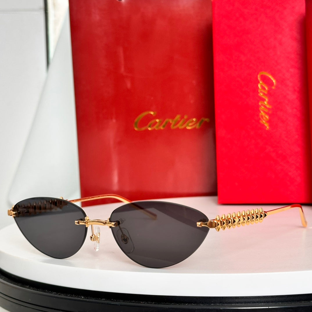 Cartier Clash de Cartier Rimless Cat-eye Sunglasses