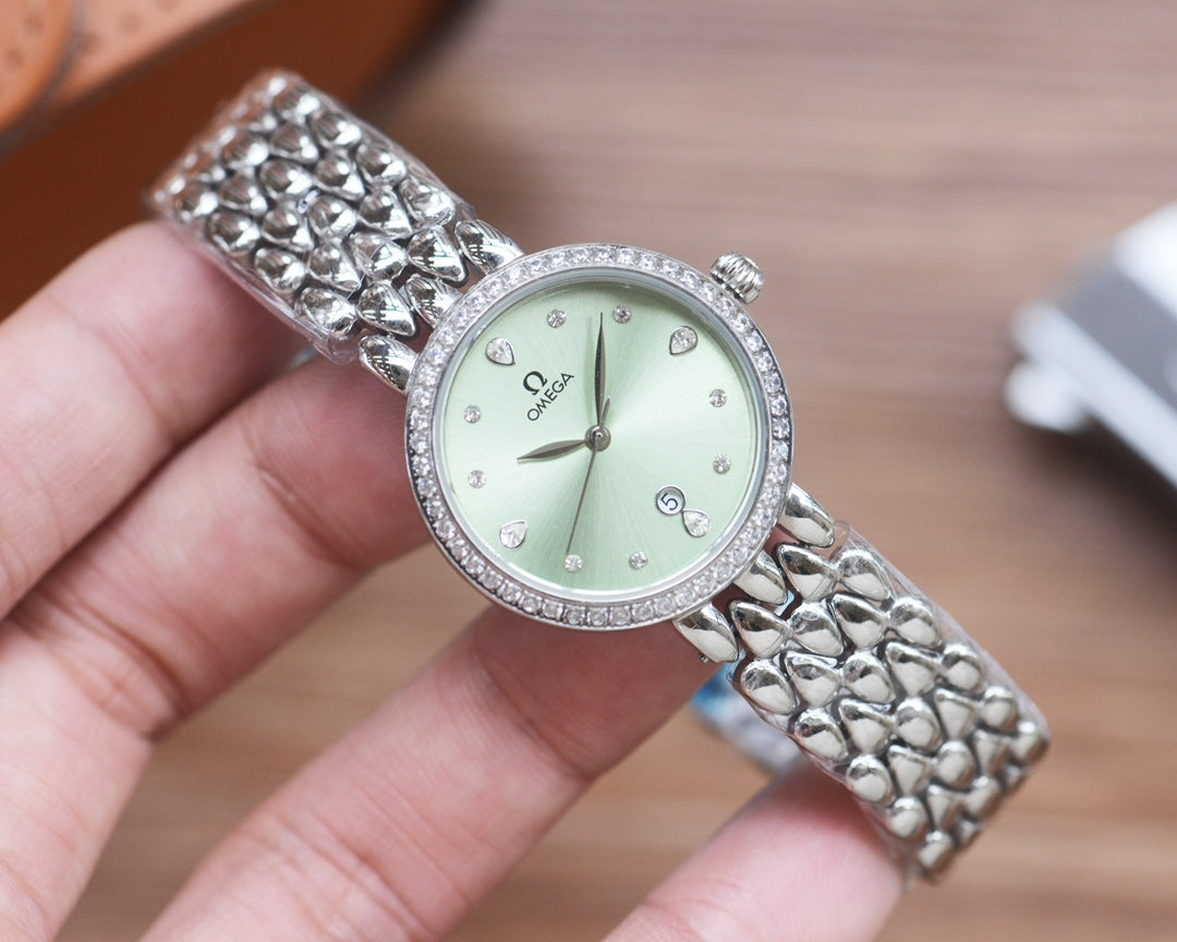 Omega De Ville 27mm Silver Strap