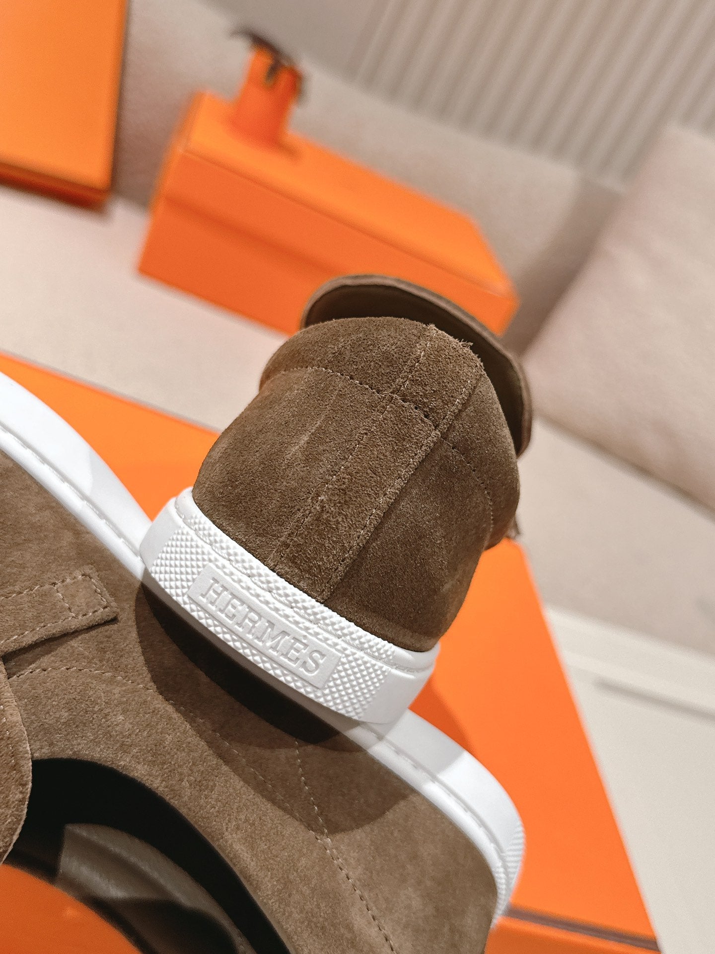 HM 25ss Loafers Brown Suede 577157