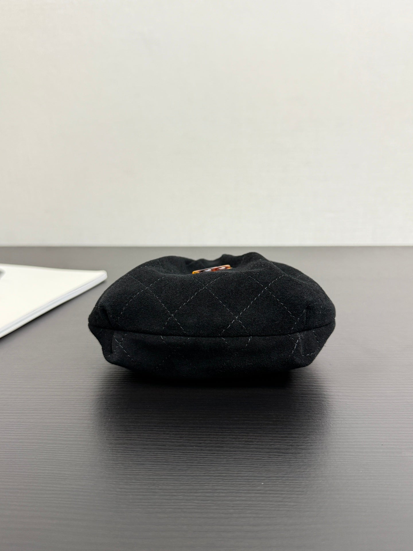 Chanel 2026 Mini Pouch 16cm Black Tortoiseshell Suede Effect Plexi