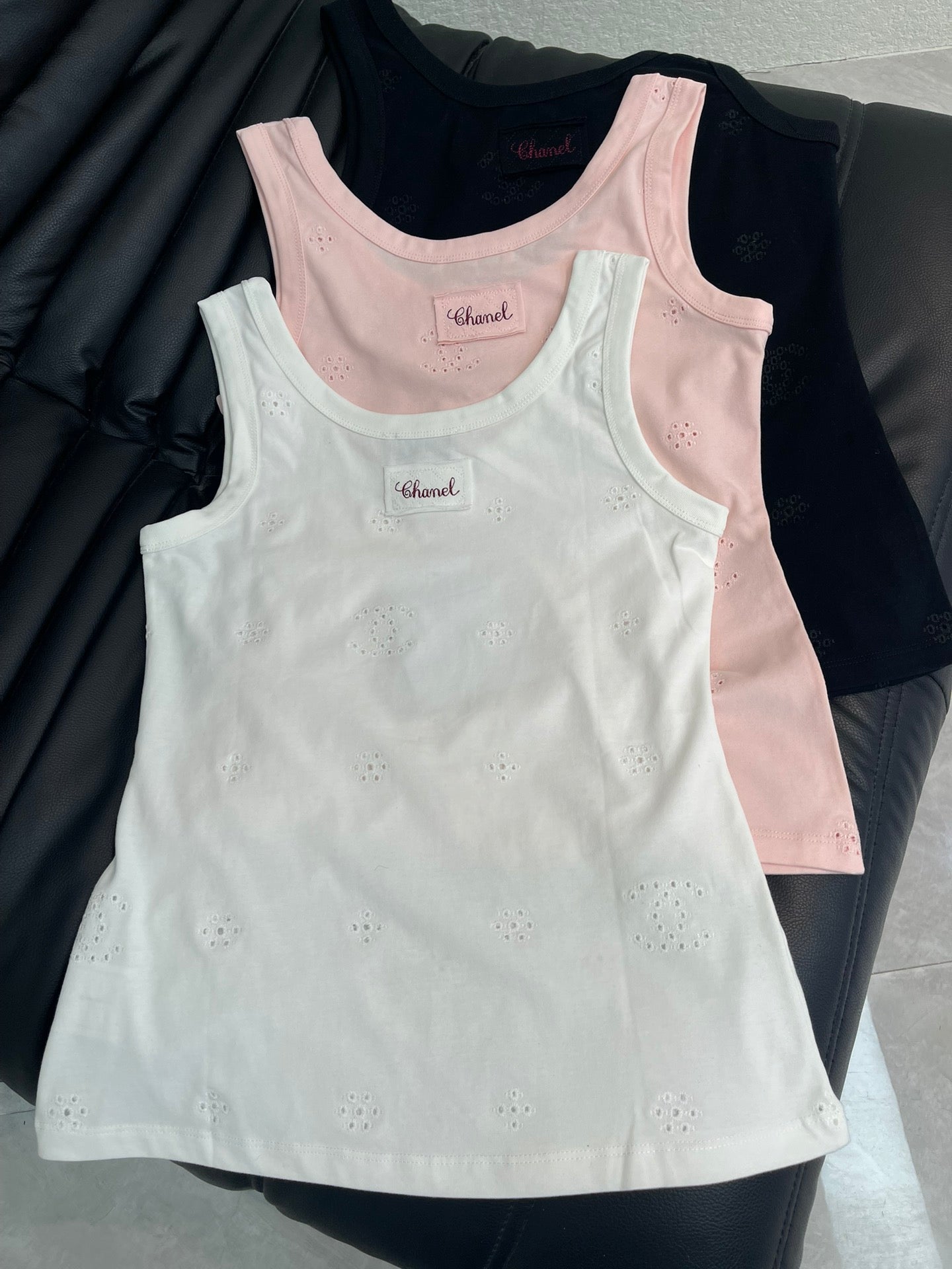 Chanel 2026 Openwork Embroidered Vest Cotton 362446