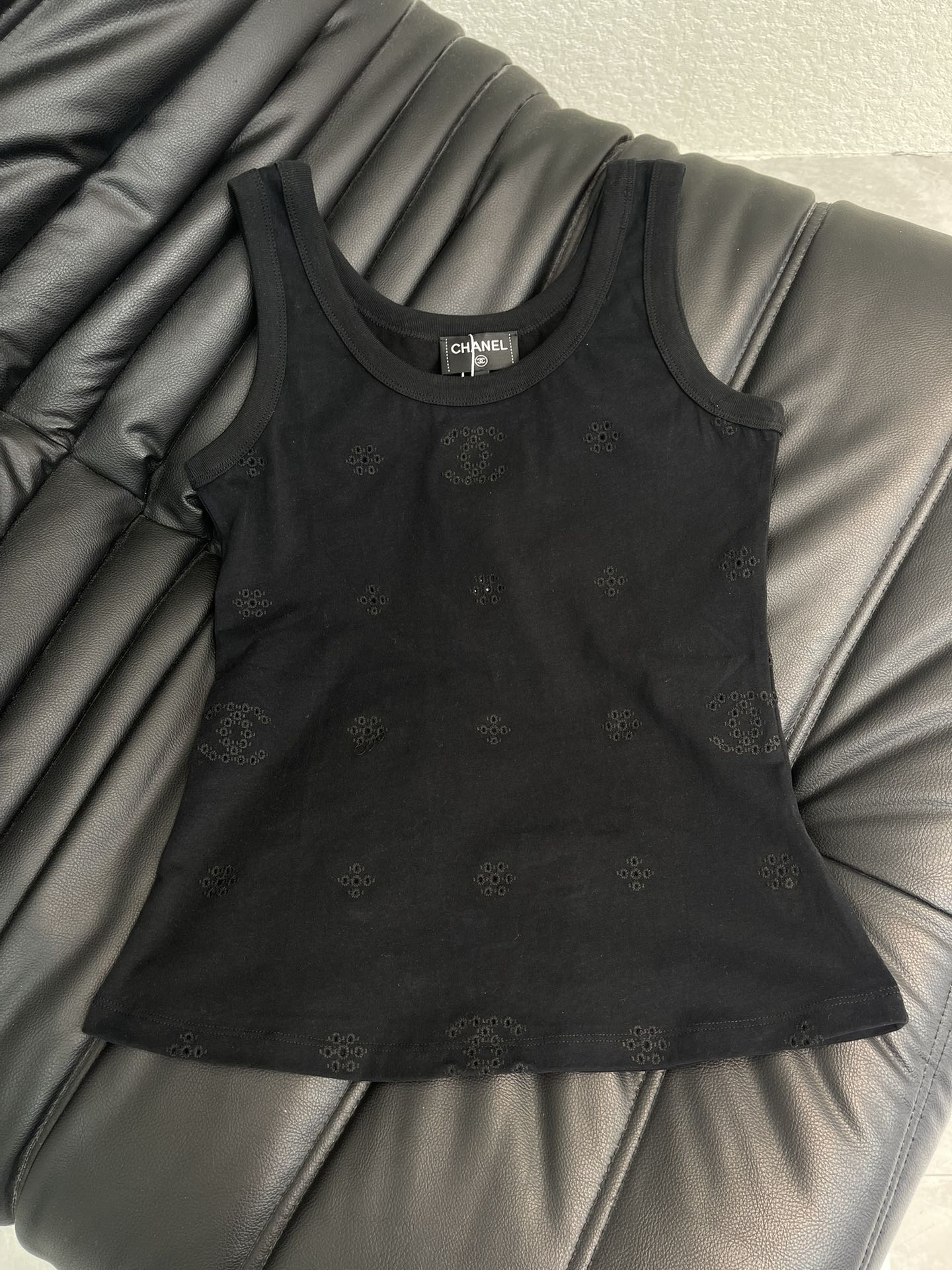 Chanel 2026 Openwork Embroidered Vest Cotton 362446