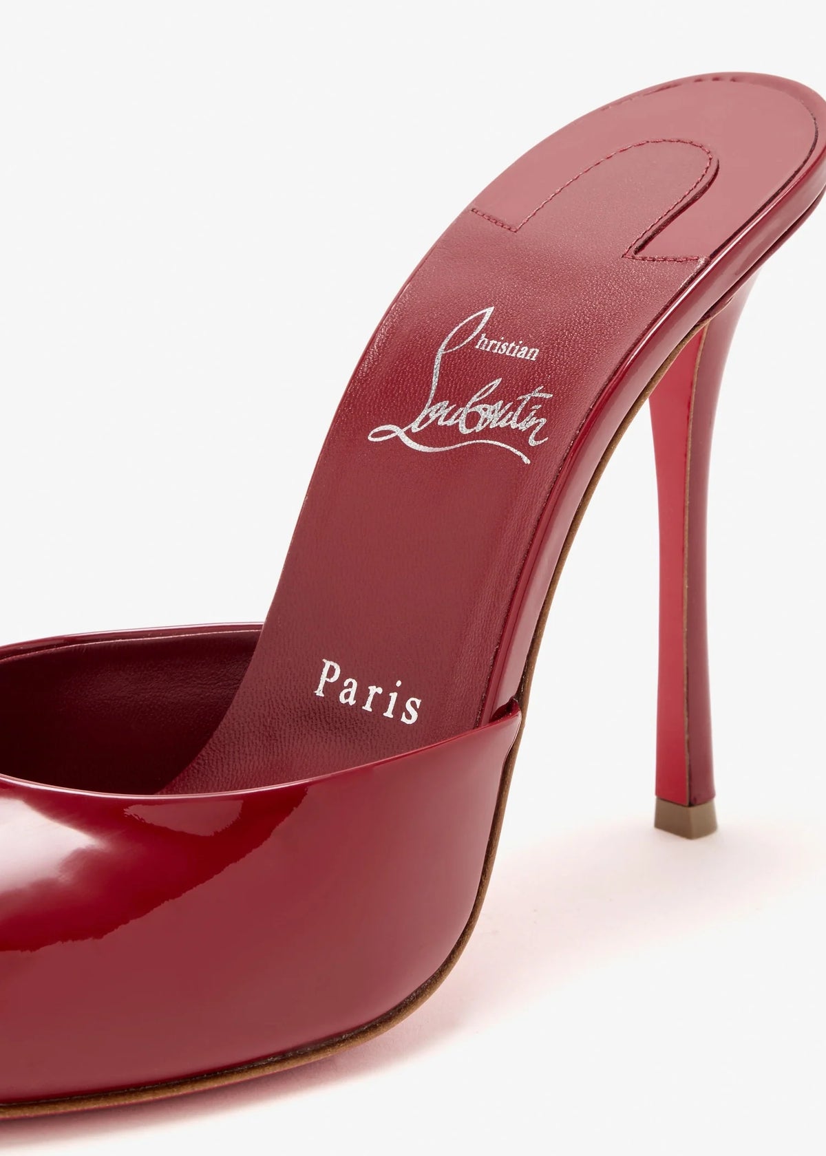 Christian Louboutin 2026 Dolly Mule 100mm Patent Leather