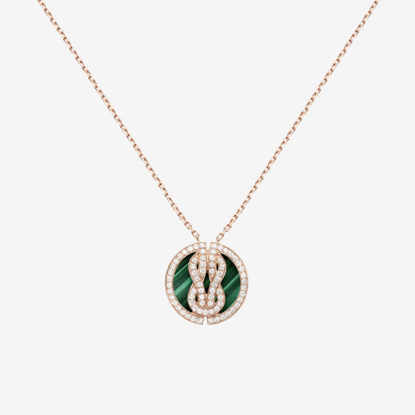 CHANCE INFINIE LUCKY MEDALS PINK GOLD NECKLACE