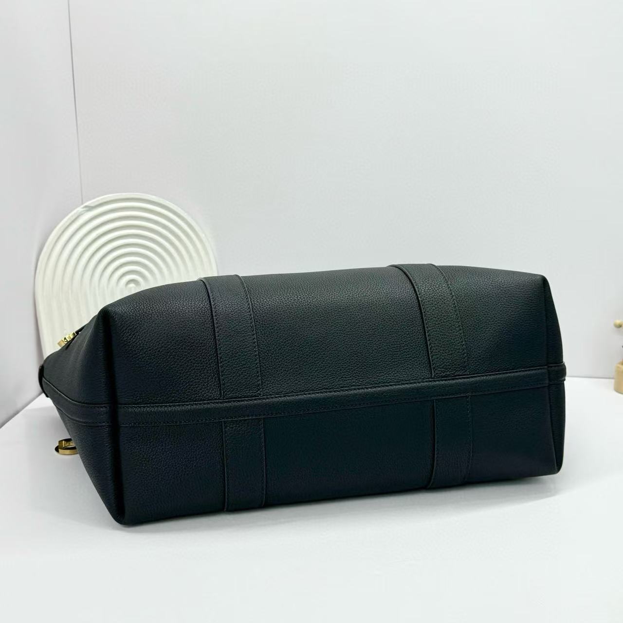 Loro Piana Ghiera Tote 40cm Bag Deep Blue Calfskin