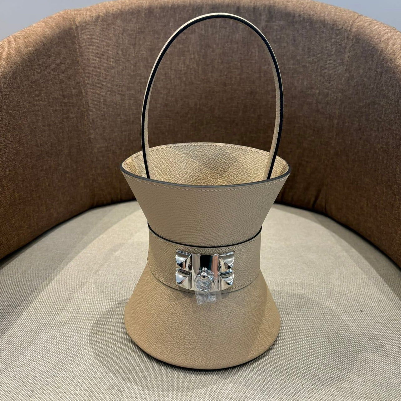 Hermes 2025 Medor Bag Beige Epsom Calfskin