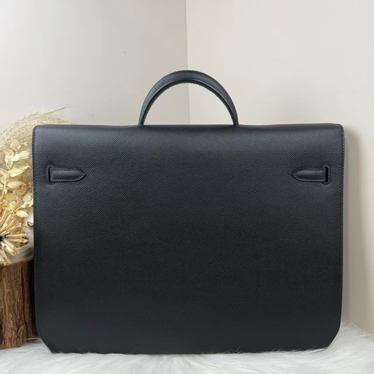 Hermes 2025 Kelly Depeches 36 Black Togo Calfskin Briefcase